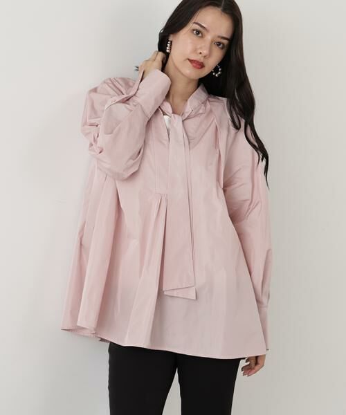 PINKY & DIANNE / ピンキーアンドダイアン シャツ・ブラウス | ◆タックフレアボウブラウス | 詳細2