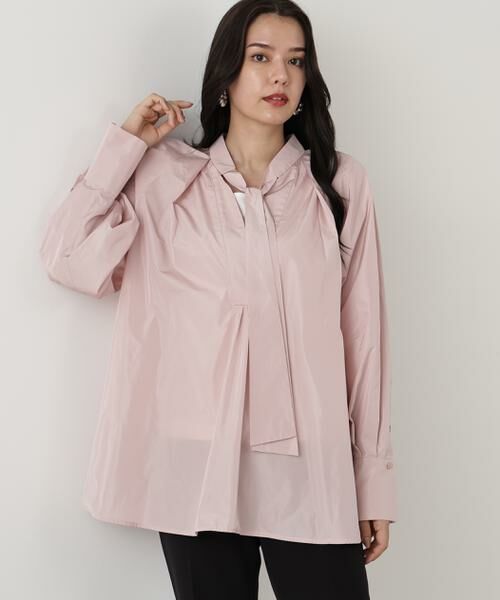 PINKY & DIANNE / ピンキーアンドダイアン シャツ・ブラウス | ◆タックフレアボウブラウス | 詳細4