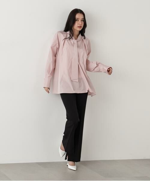 PINKY & DIANNE / ピンキーアンドダイアン シャツ・ブラウス | ◆タックフレアボウブラウス | 詳細5