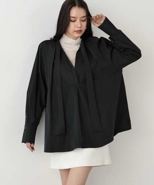 PINKY & DIANNE / ピンキーアンドダイアン シャツ・ブラウス | ◆タックフレアボウブラウス | 詳細16