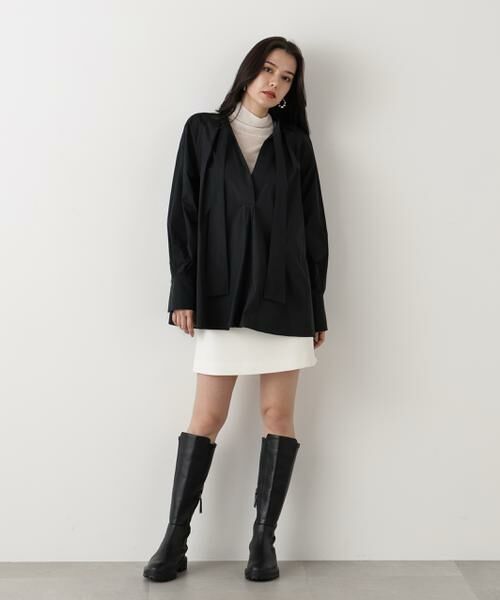 PINKY & DIANNE / ピンキーアンドダイアン シャツ・ブラウス | ◆タックフレアボウブラウス | 詳細18