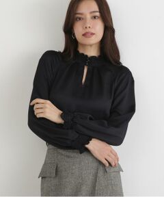 PINKY & DIANNE / ピンキーアンドダイアン シャツ・ブラウス | ◆シャーリングネックギャザーブラウス