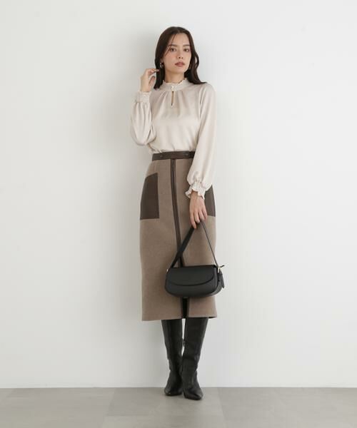 PINKY & DIANNE / ピンキーアンドダイアン シャツ・ブラウス | ◆シャーリングネックギャザーブラウス | 詳細11