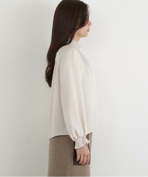PINKY & DIANNE / ピンキーアンドダイアン シャツ・ブラウス | ◆シャーリングネックギャザーブラウス | 詳細12