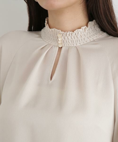 PINKY & DIANNE / ピンキーアンドダイアン シャツ・ブラウス | ◆シャーリングネックギャザーブラウス | 詳細14