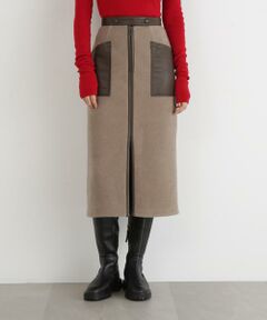 PINKY & DIANNE / ピンキーアンドダイアン スカート | ◆ウールレットジップスカート