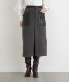 PINKY & DIANNE / ピンキーアンドダイアン スカート | ◆ウールレットジップスカート