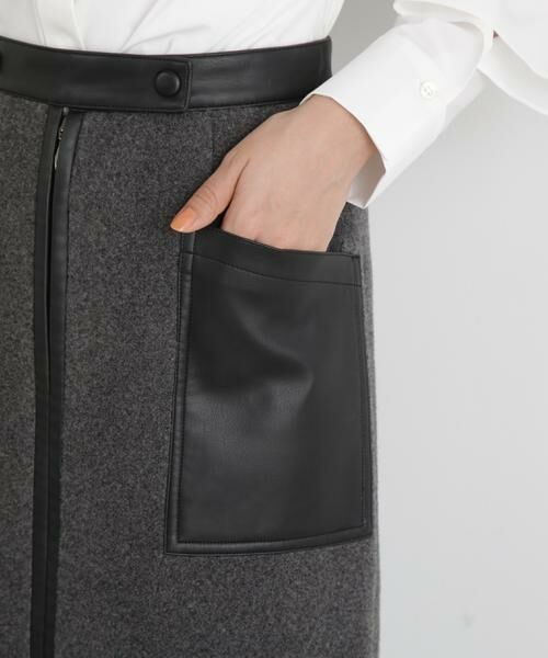 PINKY & DIANNE / ピンキーアンドダイアン スカート | ◆ウールレットジップスカート | 詳細17