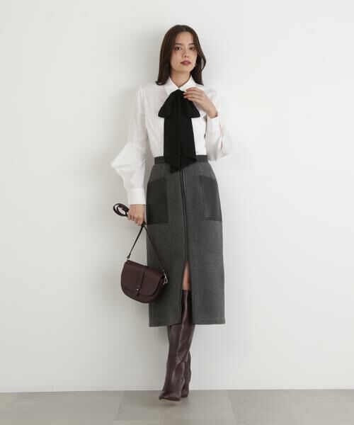 PINKY & DIANNE / ピンキーアンドダイアン スカート | ◆ウールレットジップスカート | 詳細11