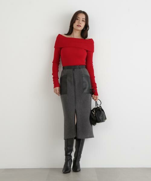 PINKY & DIANNE / ピンキーアンドダイアン スカート | ◆ウールレットジップスカート | 詳細12