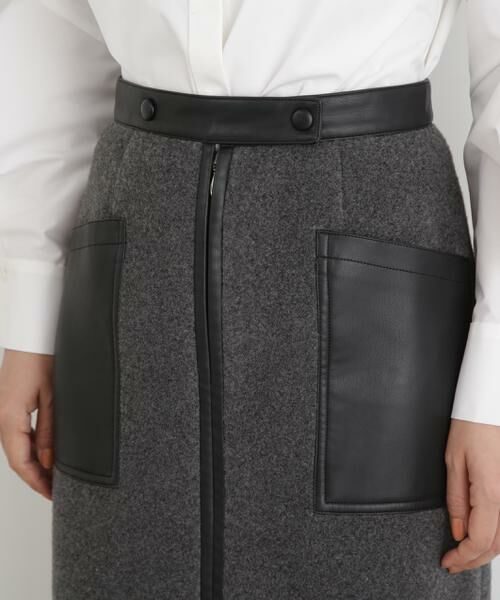 PINKY & DIANNE / ピンキーアンドダイアン スカート | ◆ウールレットジップスカート | 詳細16
