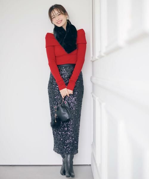 PINKY & DIANNE / ピンキーアンドダイアン スカート | ◆スパンコールスカート | 詳細2