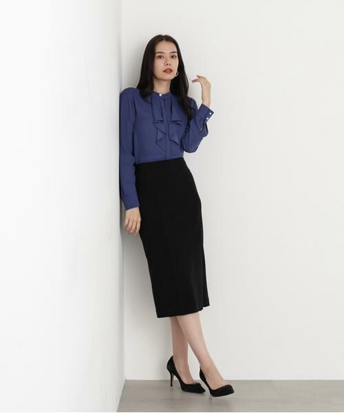 PINKY & DIANNE / ピンキーアンドダイアン スカート | ◆ウールスムースカッティングタイトスカート | 詳細3