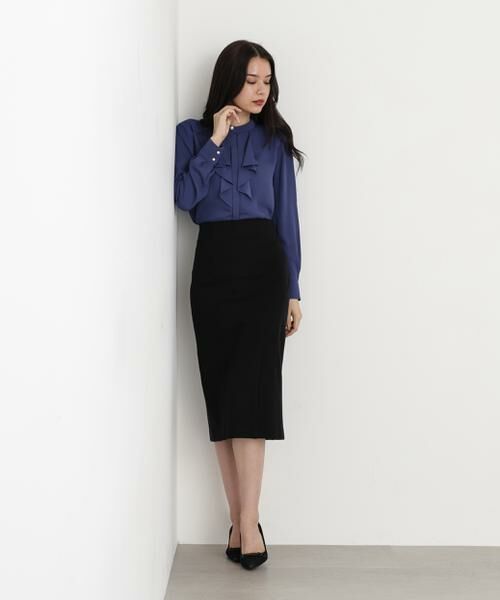 PINKY & DIANNE / ピンキーアンドダイアン スカート | ◆ウールスムースカッティングタイトスカート | 詳細4