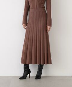 PINKY & DIANNE / ピンキーアンドダイアン スカート | ◆ニットプリーツフレアースカート