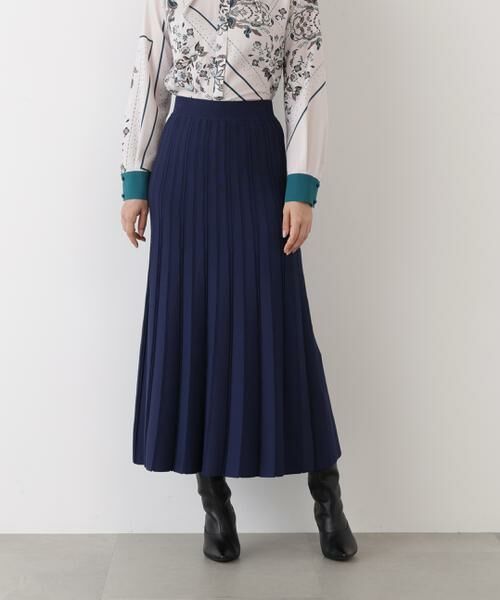 PINKY & DIANNE / ピンキーアンドダイアン スカート | ◆ニットプリーツフレアースカート | 詳細7