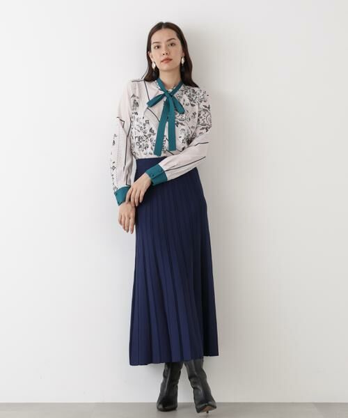 PINKY & DIANNE / ピンキーアンドダイアン スカート | ◆ニットプリーツフレアースカート | 詳細9