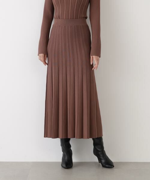 PINKY & DIANNE / ピンキーアンドダイアン スカート | ◆ニットプリーツフレアースカート | 詳細17