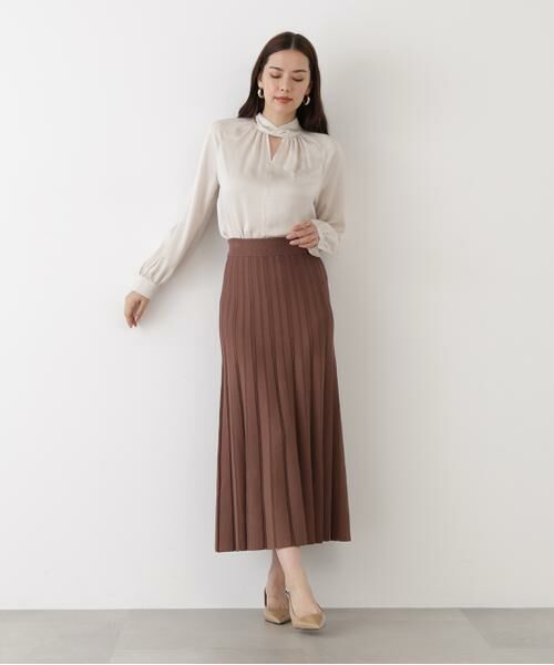 PINKY & DIANNE / ピンキーアンドダイアン スカート | ◆ニットプリーツフレアースカート | 詳細20