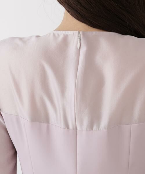 PINKY & DIANNE / ピンキーアンドダイアン ミニ丈・ひざ丈ワンピース | ◆パールスリーブドッキングワンピース | 詳細12