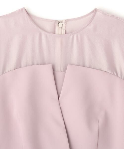 PINKY & DIANNE / ピンキーアンドダイアン ミニ丈・ひざ丈ワンピース | ◆パールスリーブドッキングワンピース | 詳細14