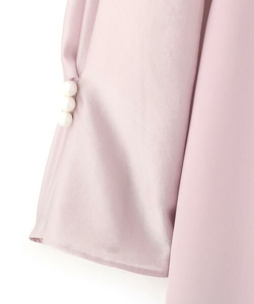 PINKY & DIANNE / ピンキーアンドダイアン ミニ丈・ひざ丈ワンピース | ◆パールスリーブドッキングワンピース | 詳細16