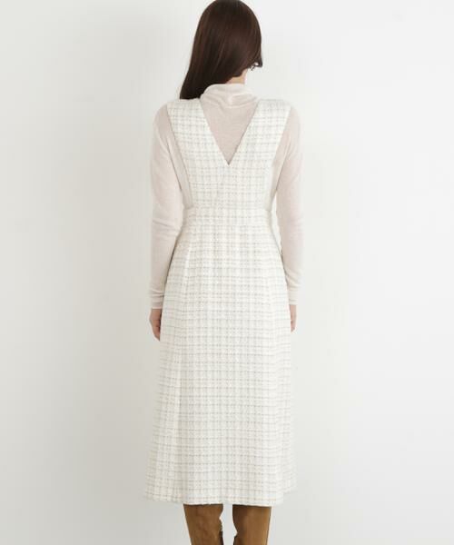 PINKY & DIANNE / ピンキーアンドダイアン ミニ丈・ひざ丈ワンピース | ◆ループツイードジャンバースカート | 詳細8