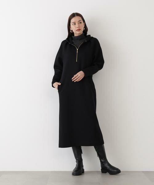 PINKY & DIANNE / ピンキーアンドダイアン ミニ丈・ひざ丈ワンピース | ◆タックスリーブフーディワンピース | 詳細28