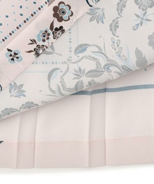 PINKY & DIANNE / ピンキーアンドダイアン ミニ丈・ひざ丈ワンピース | ◆フローラルスカーフプリントワンピース | 詳細8
