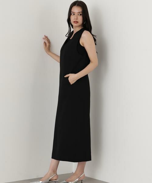 PINKY & DIANNE / ピンキーアンドダイアン ミニ丈・ひざ丈ワンピース | ◆キーネックジャンパースカート | 詳細9