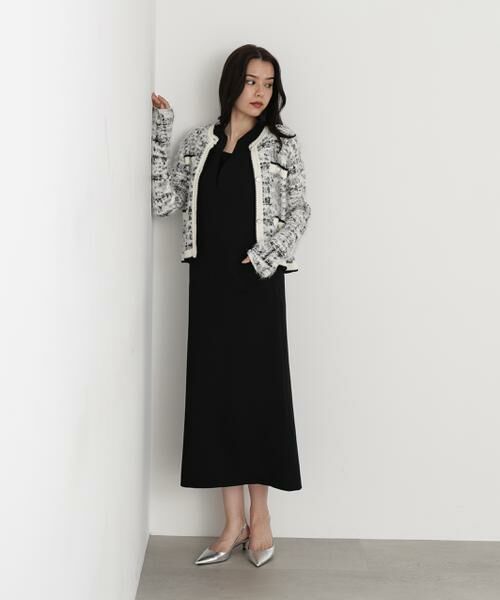 PINKY & DIANNE / ピンキーアンドダイアン ミニ丈・ひざ丈ワンピース | ◆キーネックジャンパースカート | 詳細12