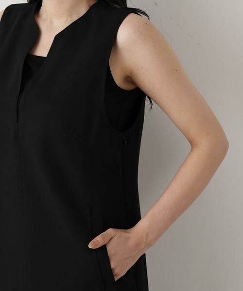 PINKY & DIANNE / ピンキーアンドダイアン ミニ丈・ひざ丈ワンピース | ◆キーネックジャンパースカート | 詳細16