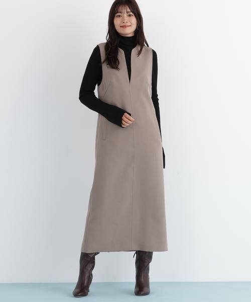 PINKY & DIANNE / ピンキーアンドダイアン ミニ丈・ひざ丈ワンピース | ◆キーネックジャンパースカート | 詳細28