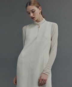 PINKY & DIANNE / ピンキーアンドダイアン ニット・セーター | ◆スパンコールシアーモックネックプルオーバー