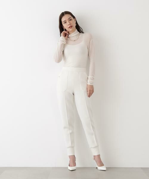 PINKY & DIANNE / ピンキーアンドダイアン ニット・セーター | ◆スパンコールシアーモックネックプルオーバー | 詳細5