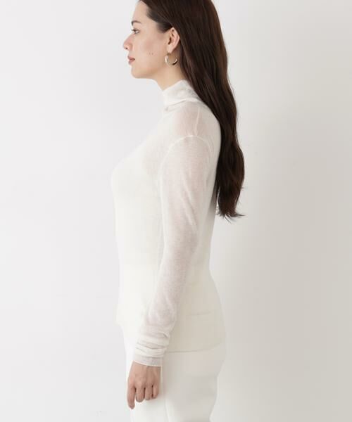 PINKY & DIANNE / ピンキーアンドダイアン ニット・セーター | ◆スパンコールシアーモックネックプルオーバー | 詳細9