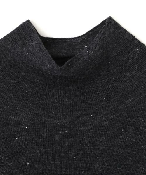 PINKY & DIANNE / ピンキーアンドダイアン ニット・セーター | ◆スパンコールシアーモックネックプルオーバー | 詳細25