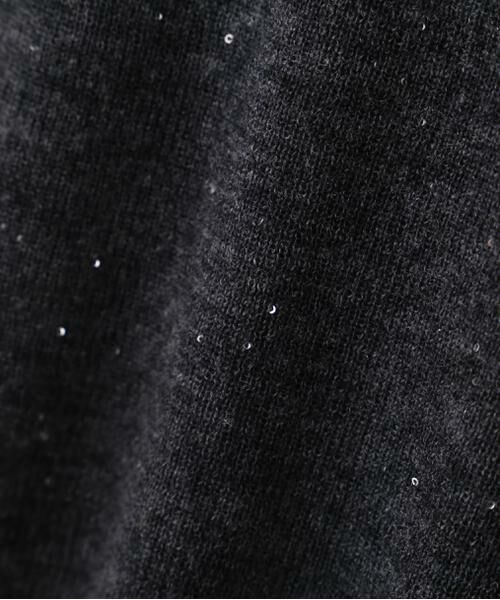 PINKY & DIANNE / ピンキーアンドダイアン ニット・セーター | ◆スパンコールシアーモックネックプルオーバー | 詳細29