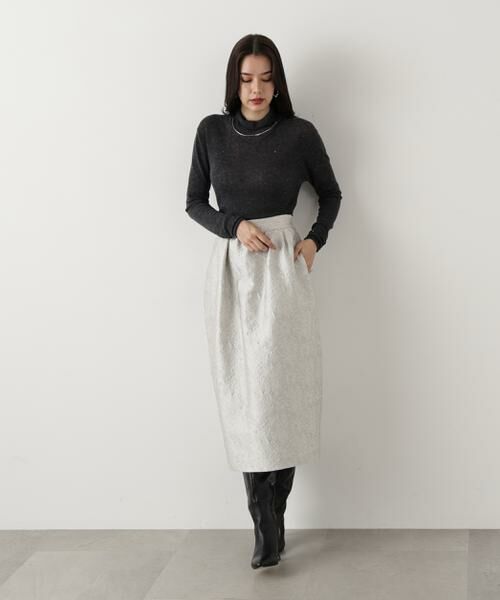 PINKY & DIANNE / ピンキーアンドダイアン ニット・セーター | ◆スパンコールシアーモックネックプルオーバー | 詳細21