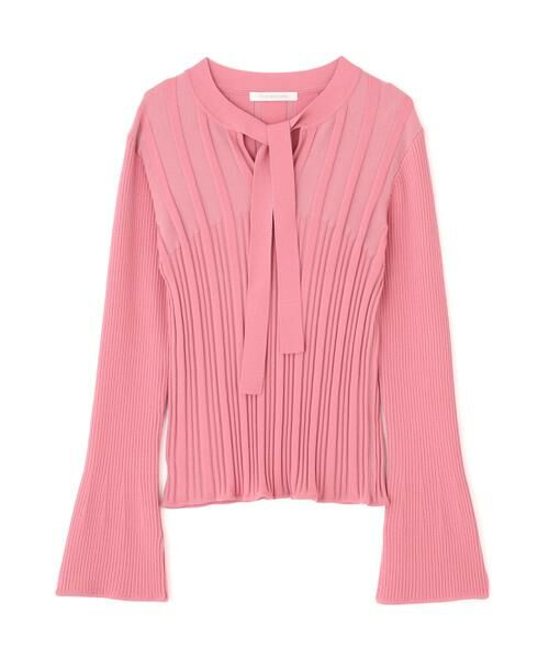 PINKY & DIANNE / ピンキーアンドダイアン ニット・セーター | ◆ベルスリーブボウタイニットプルオーバー | 詳細1