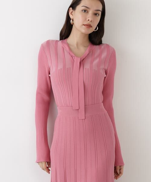 PINKY & DIANNE / ピンキーアンドダイアン ニット・セーター | ◆ベルスリーブボウタイニットプルオーバー | 詳細2