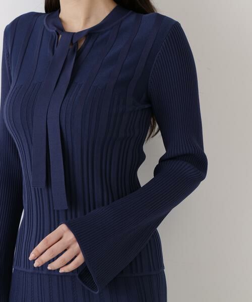 PINKY & DIANNE / ピンキーアンドダイアン ニット・セーター | ◆ベルスリーブボウタイニットプルオーバー | 詳細16