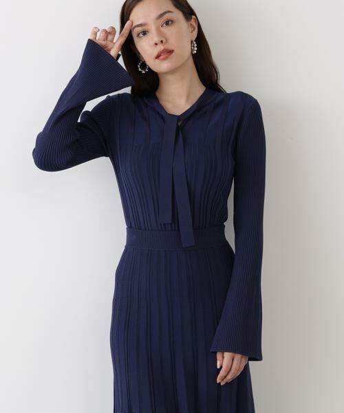 PINKY & DIANNE / ピンキーアンドダイアン ニット・セーター | ◆ベルスリーブボウタイニットプルオーバー | 詳細8