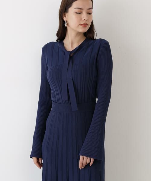 PINKY & DIANNE / ピンキーアンドダイアン ニット・セーター | ◆ベルスリーブボウタイニットプルオーバー | 詳細9