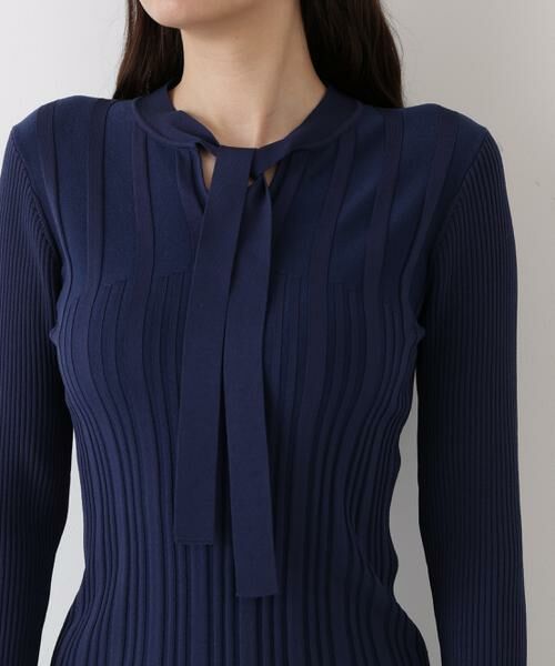 PINKY & DIANNE / ピンキーアンドダイアン ニット・セーター | ◆ベルスリーブボウタイニットプルオーバー | 詳細15