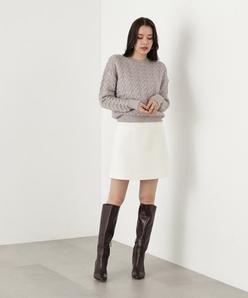 PINKY & DIANNE / ピンキーアンドダイアン ニット・セーター | ◆ラメケーブルニットプルオーバー | 詳細5