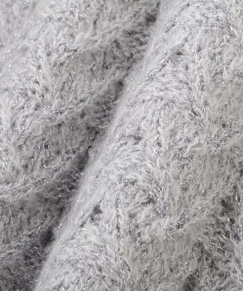 PINKY & DIANNE / ピンキーアンドダイアン ニット・セーター | ◆ラメケーブルニットプルオーバー | 詳細18