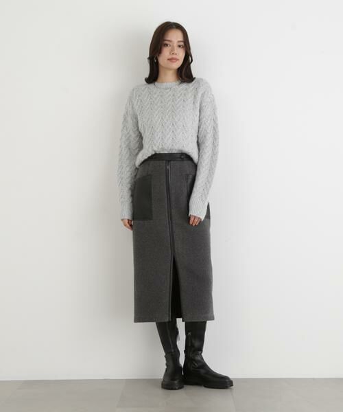 PINKY & DIANNE / ピンキーアンドダイアン ニット・セーター | ◆ラメケーブルニットプルオーバー | 詳細12