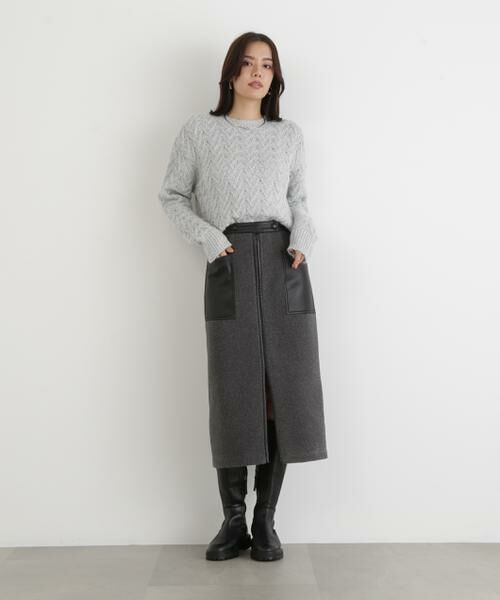 PINKY & DIANNE / ピンキーアンドダイアン ニット・セーター | ◆ラメケーブルニットプルオーバー | 詳細13