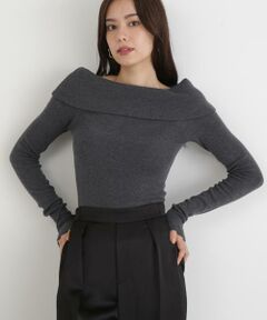 PINKY & DIANNE / ピンキーアンドダイアン ニット・セーター | ◆オフショルダー２ＷＡＹニットプルオーバー